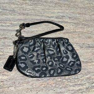 Coach wristlet animal print